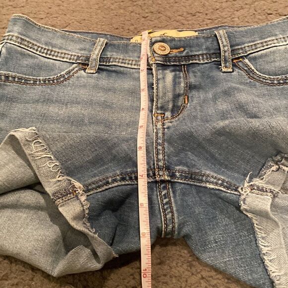Hollister MIDI Short 4” inseam Jean Short Size 0 Size 24 - Picture 4 of 9